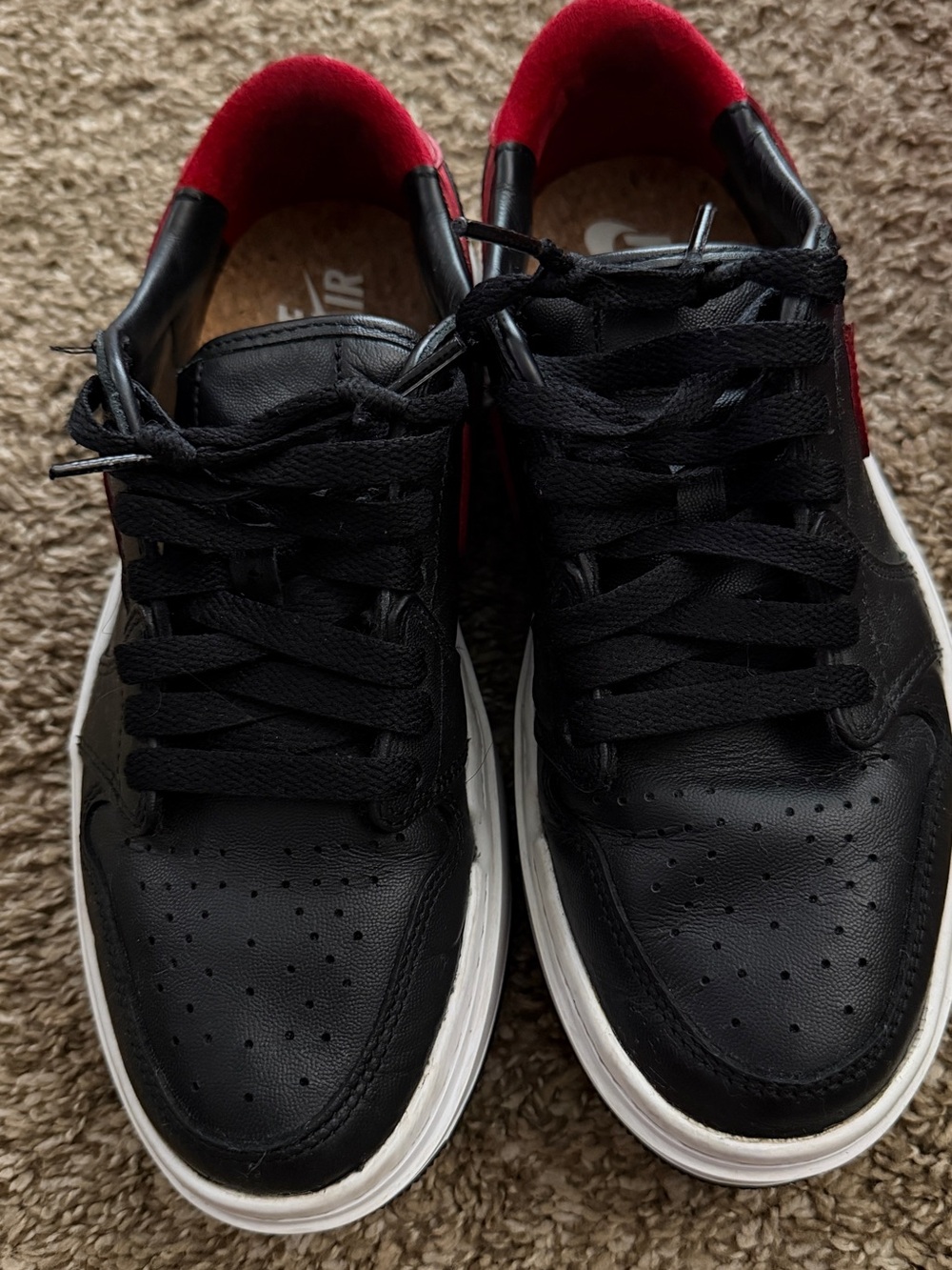 Air Jordan 1 Elevate Low SE Bred, Black/Gym Red | Women’s Size 6.5